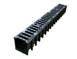odwodnienie-liniowe-kanal-1m-h100-b125-koryto-plastik-ruszt-zeliwo