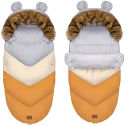spiworek-do-wozka-sanek-z-futerkiem-teddy-4w1-pomaranczowy-pastel