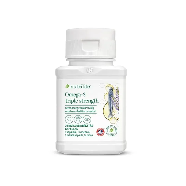 Nutrilite Omega-3 Triple Strength – EPA + DHA + ALA – wsparcie serca, mózgu