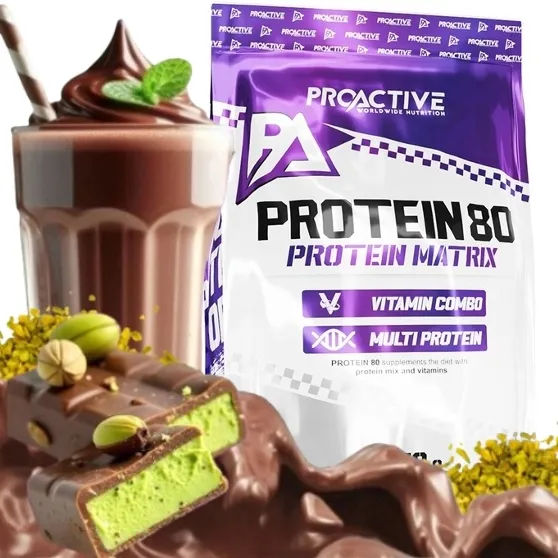 BIAŁKO odżywka białkowa mix ProActive Protein 80 2250g CZEKO-PISTACJA