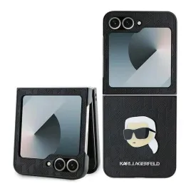 etui-karl-lagerfeld-saffiano-monogram-do-samsung-galaxy-z-flip-6-czarne