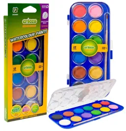 farby-akwarelowe-szkolne-wodne-dla-dzieci-cricco-28-mm-12-kolorow-pedzel