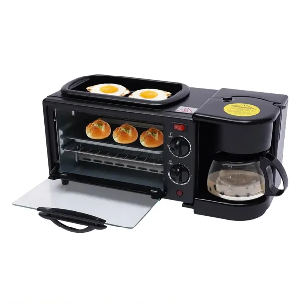 ADM mini piekarnik grill opiekacz elektryczny 3W1+ ekspres do kawy
