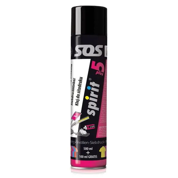 Klej tymczasowy mocny w spray'u Spirit 5 Plus 600 ml