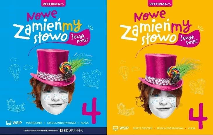 ZESTAW Język polski 4 WSIP Zamieńmy słowo Podręcznik + Cwiczenie