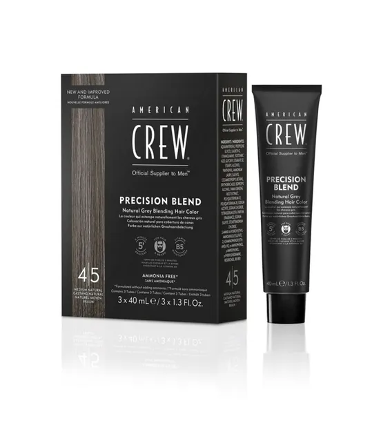 AMERICAN CREW Precision Blend 120 ml zestaw do odsiwiania włosów 4-5 medium