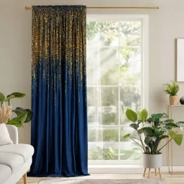 welurowa-zaslona-250x140-cm-na-tasmie-wave-granatowa-zloty-wzor-kropelki