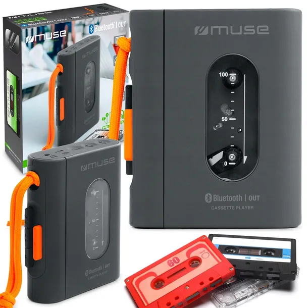 WALKMAN PRZENOŚNY MUSE ODTWARZACZ KASETOWY AUDIO BLUETOOTH AKUMULATOR USB-C
