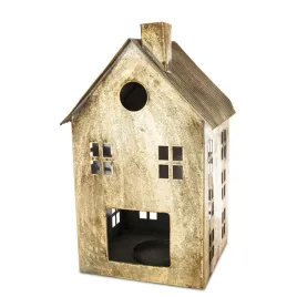 figurka-swiateczna-dekoracja-metalowa-domek-zloty-36x21x21