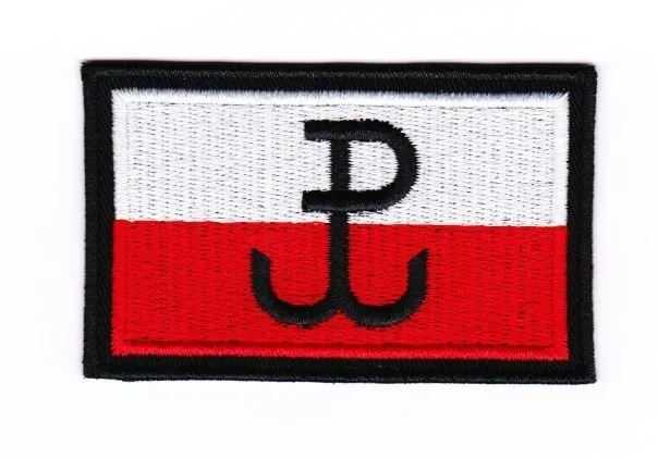 VAR Naszywka Polska Walcząca 5x8 FLAGA