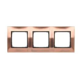 kontakt-simon-54-premium-ramka-3-krotna-metalowa-miedz-rustykalna-metal
