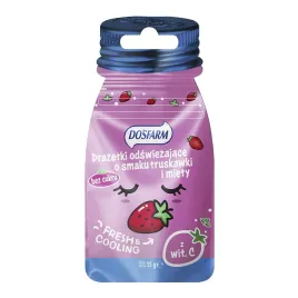 dosfarm-drazetki-odswiezajace-o-smaku-truskawki-i-miety-z-witamina-c-15g
