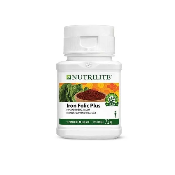 Żelazo i Kwas Foliowy Plus Nutrilite 120 szt