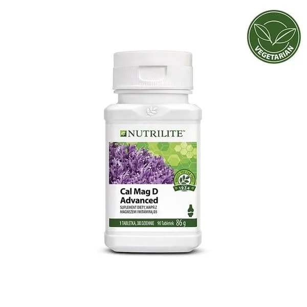 Wapń + Magnez + D3 Cal Mag Advanced Nutrilite 90 tabl.
