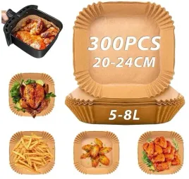 300x-papier-do-piecznenia-wklady-airfryer-do-frytkownicy-powietrz
