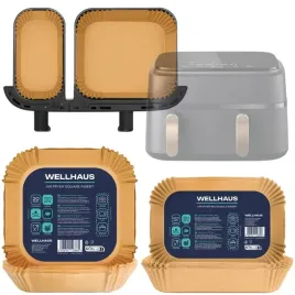 100x-wklad-papierowy-do-frytkownicy-dual-basket-airfryer-wellhaus