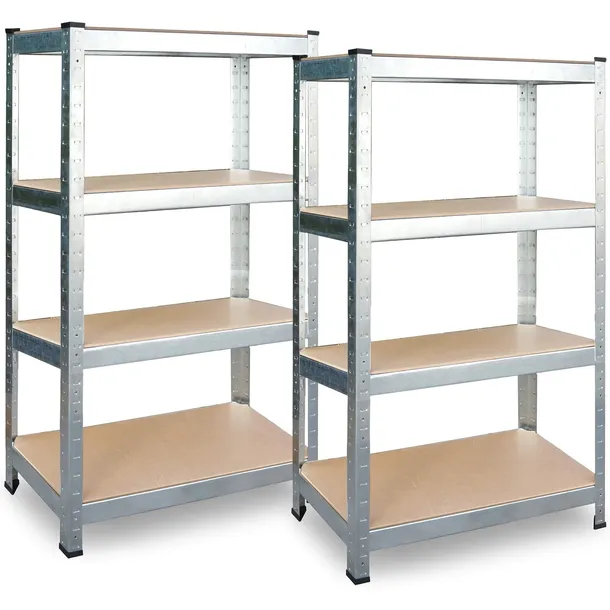 ZESTAW 2x REGAŁ MAGAZYNOWY METALOWY 2w1 GARAŻOWY PLONOS 180x90x40cm