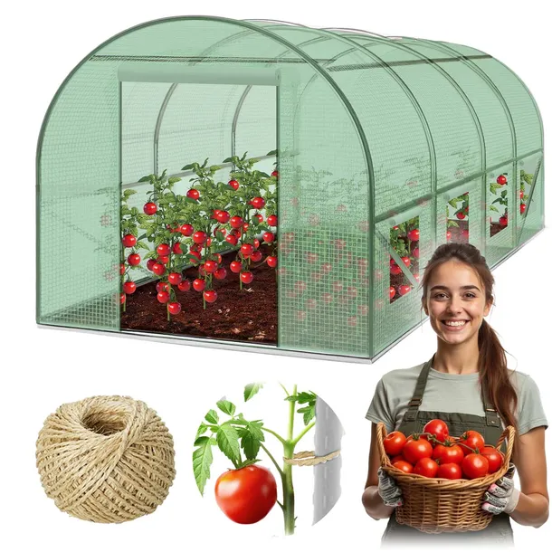 Tunel foliowy ogrodowy szklarnia ogrodowa 2,5x4x2m FOLIAK 10m2 GRUBE RURY