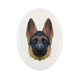 owczarek-niemiecki-alsatian-i-plytka-ze-zdjeciem-i-napisem-geometryczna-m