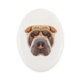 shar-pei-plytka-ze-zdjeciem-i-napisem-geometryczna-marki-art-dog