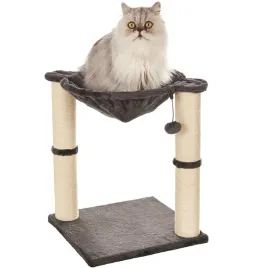 legowisko-trixie-komfort-plus-szary-do-60-cm-z-drapakiem