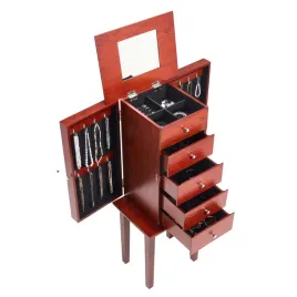 szkatulka-bizuterii-stojaca-drewniana-premium-4-szuflady-lustro-16-haczykow