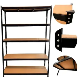 regal-metalowy-skrecany-czarny-stabil200-180x120x40-solidny-wytrzymaly