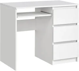 biurko-radek-90-cm-biale-komputerowe-3-szuflady-prawe-laminowane