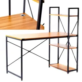 biurko-komputerowe-loft-szkolne-riwall-rd-01-z-regalem-i-polkami