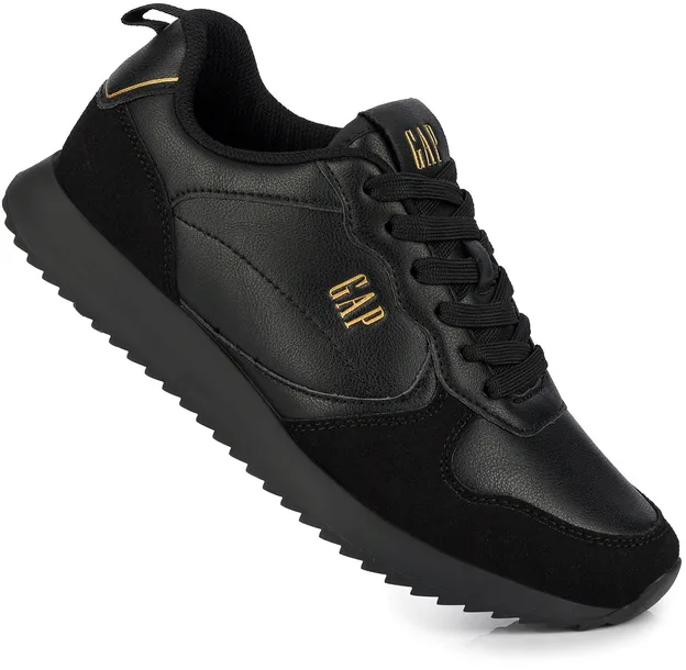 GAP DAMSKIE BUTY SNEAKERSY SPORTOWE CZARNE SKÓRA EKOLOGICZNA r. 39