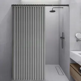 zaslona-prysznicowa-lniana-szara-120x200-cm-wodoodporna-magnetyczna