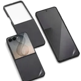 etui-hard-case-do-samsung-galaxy-z-flip8-5g-czarne-case-i-folia-hydrogel