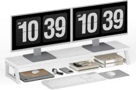 podwojny-stojak-na-monitor-100-cm-z-organizerem-bialy-nosnosc-20-kg