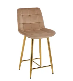 hoker-tapicerowany-velvet-cappuccino-glamour-zlote-nogi-h1-fx-niski-barowy