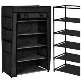 szafka-na-buty-czarna-tekstylna-regal-stojak-polki-garderoba-organizer