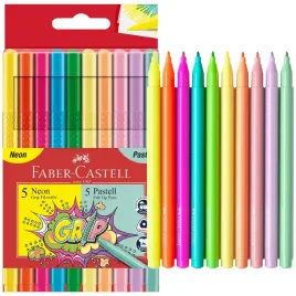 faber-castell-flamastry-grip-10-kol-neon-pastel