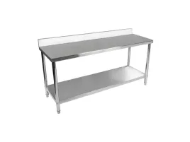 stol-gastronomiczny-blat-roboczy-200x60cm-z-polka-i-rantem-stal-nierdzewna