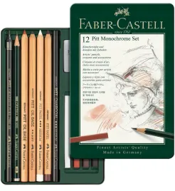 faber-castell-zestaw-szkicowy-pitt-monochrome-12-e