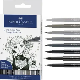 faber-castell-pisaki-artist-pitt-manga-8-szt-basic