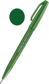 pisak-pedzelkowy-brush-pen-do-kaligrafii-szkicow-marker-pentel-oliwkowy