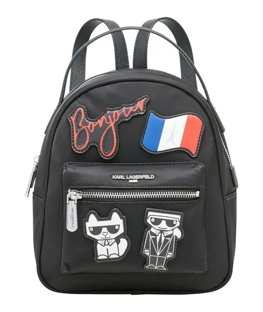 Plecak damski Karl Lagerfeld model Ikonik Amour Bonjour Paris