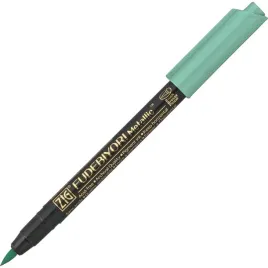 kuretake-pisak-marker-fudebiyori-metallic-green