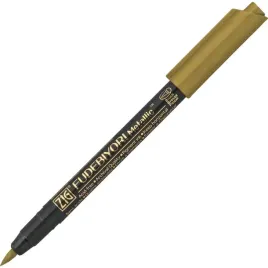 kuretake-pisak-marker-fudebiyori-metallic-gold