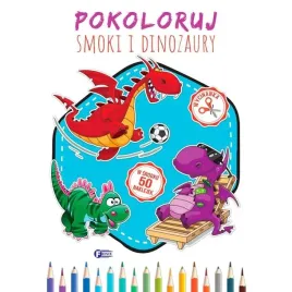 pokoloruj-smoki-i-dinozaury-kolorowanka