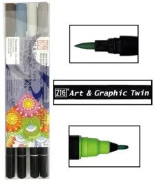 pisaki-dwustronne-brush-twin-zig-kuretake-4-kol