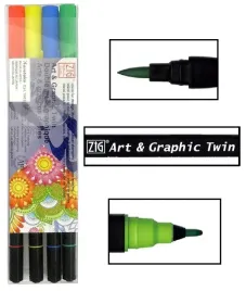 pisaki-dwustronne-brush-twin-zig-kuretake-4-kol