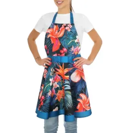 nitly-paradise-blue-fartuszek-sukienka-produkt-polski-kwiaty-strelicje