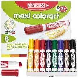 flamastry-pisaki-mazaki-grube-dla-malucha-3-fibracolor-colorart-8-kolorow