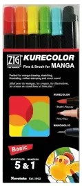 zestaw-do-mangi-pisaki-dwustronne-brush-cienkopis-mangaka-kuretake-basic