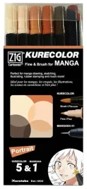 zestaw-do-mangi-pisaki-dwustronne-brush-cienkopis-mangaka-kuretake-portrait
